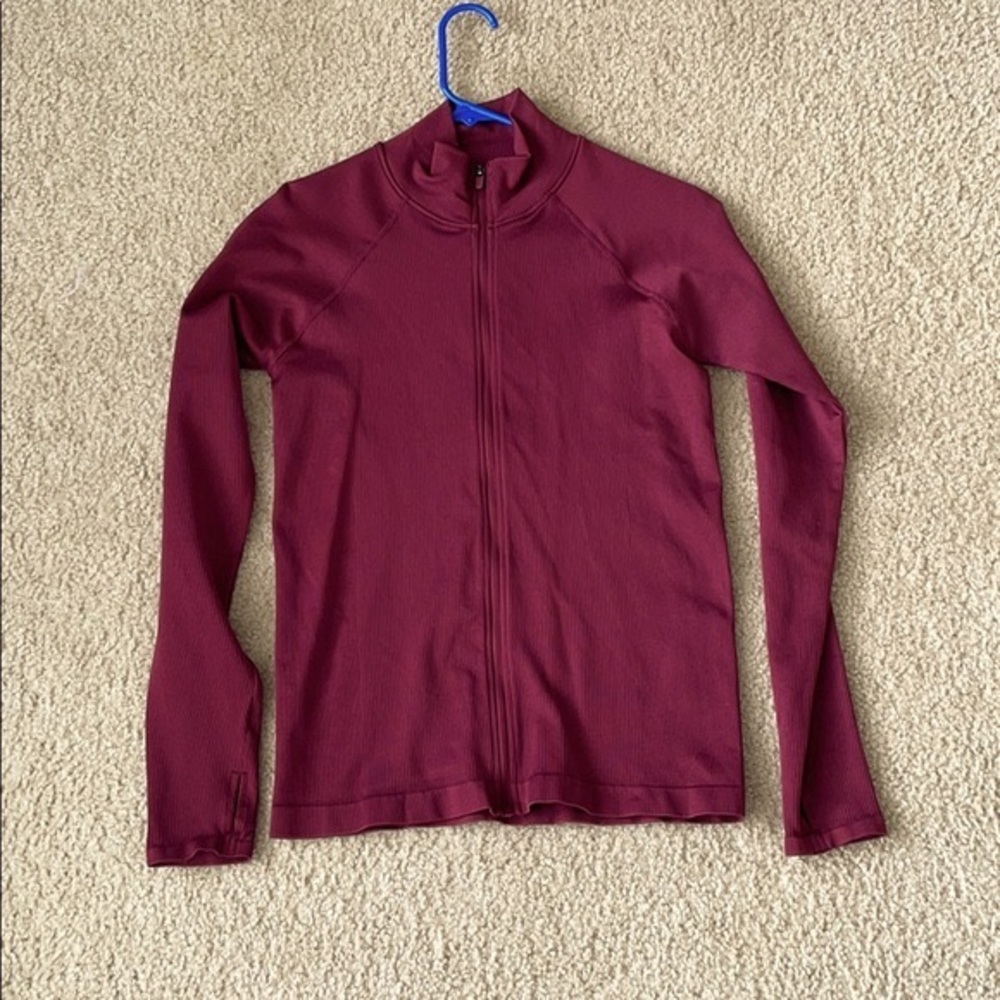Fabletics seamless mock neck zip up